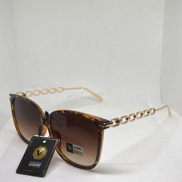 VG Tortoise Chain Sunglasses - Picture 1 of 3